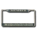 Antique Pewter Finish Die Cast License Plate Frame